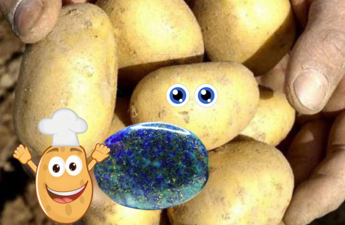 Камень и картофель Лазурит