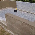 Обмазка пеноблоков влагостойким бетоном