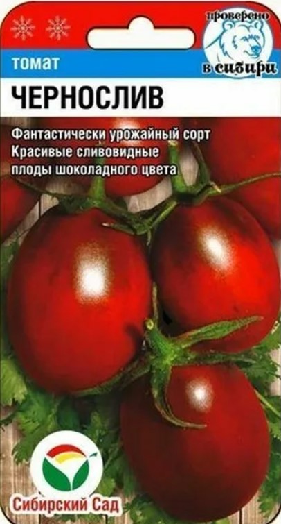 Семена томата сорта Чернослив